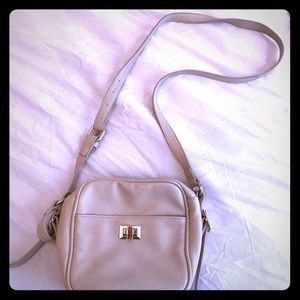 Cream crossbody purse!